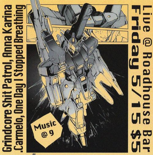 GRINDCORE SHIT PATROL, ANNA KARINA (ATL), CARMELO (ATL), ONEDAYISTOPPEDBREATHING (ATL)