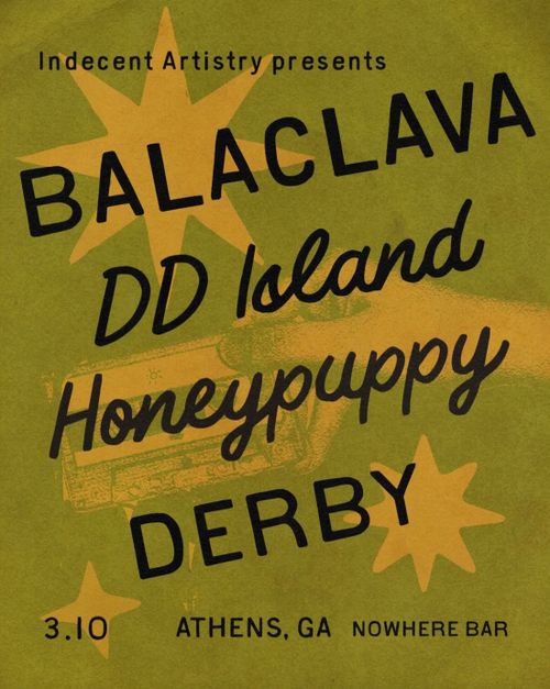 Balaclava + DD Island + Honeypuppy + Derby