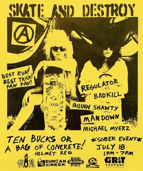 SKATE JAM (Concrete Fundraiser) with REGULATOR + BADKILL + QUINN SHAWTY + MANDOWN + MICHAEL MYERZ